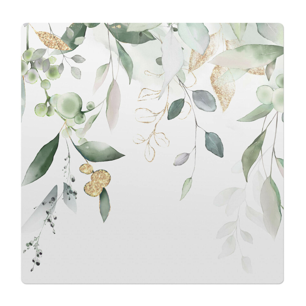 Podložka pod kolieskovú stoličku Akvarelové zloženie listov