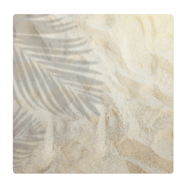 Podložka pod kolieskovú stoličku Tiene listov na piesku