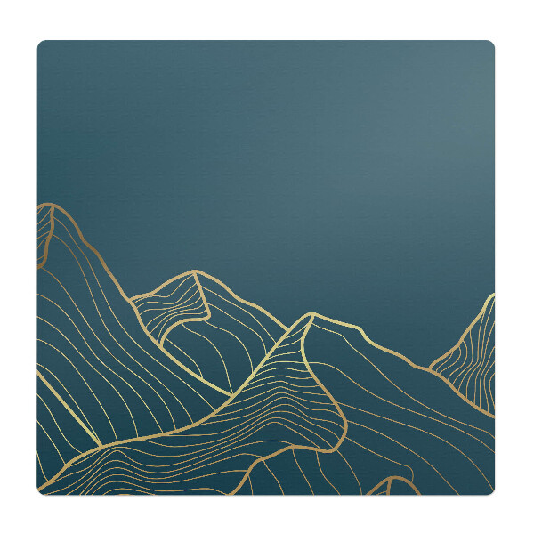 Podložka pod kolieskovú stoličku Horské umelecké čiary