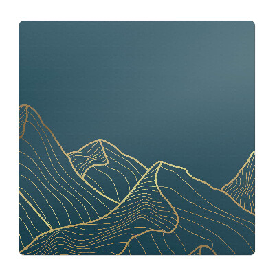 Podložka pod kolieskovú stoličku Horské umelecké čiary