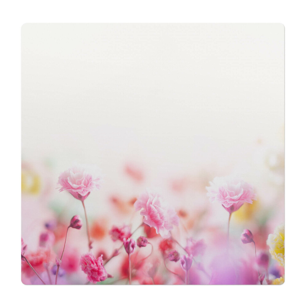 Podložka pod stoličku na kolieskach Pastelové lúčne kvety