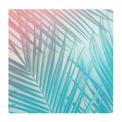 Podložka pod kolieskovú stoličku Pastelové palmové listy