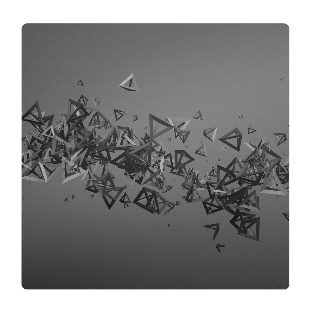 Podložka pod kolieskovú stoličku Trojuholníkový chaos