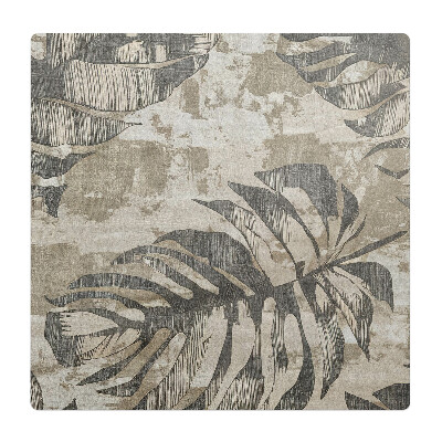 Podložka pod kolieskovú stoličku Listy na abstraktnom pozadí