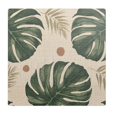 Podložka pod kolieskovú stoličku Tropické listy