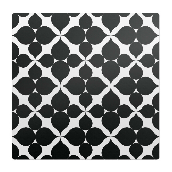 Podložka pod stoličku na kolieskach Geometrický kvetinový vzor