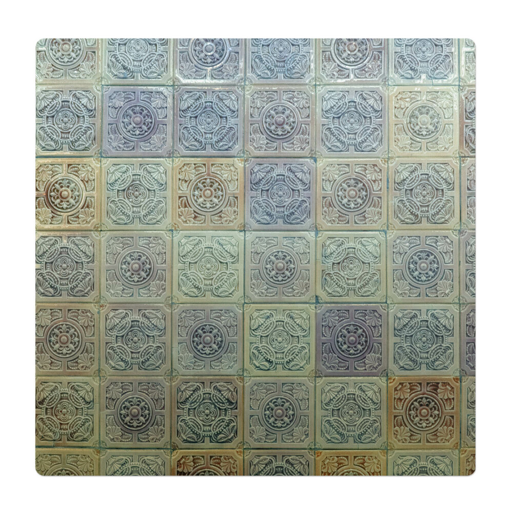 Podložka pod stoličku na kolieskach Retro vintage dlaždice