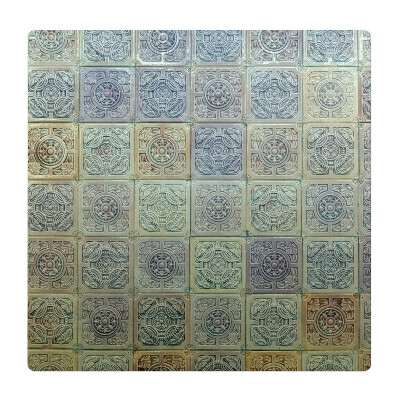 Podložka pod stoličku na kolieskach Retro vintage dlaždice