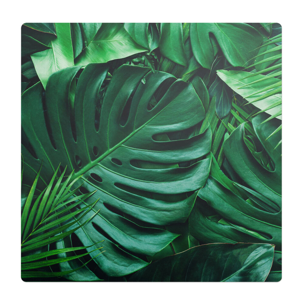 Podložka pod stoličku na kolieskach Tropické listy