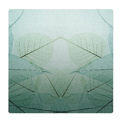 Podložka pod kolieskovú stoličku Listy v symetrii