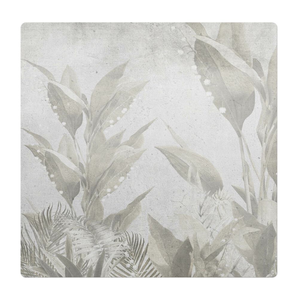 Podložka pod kolieskovú stoličku Jemné retro listy