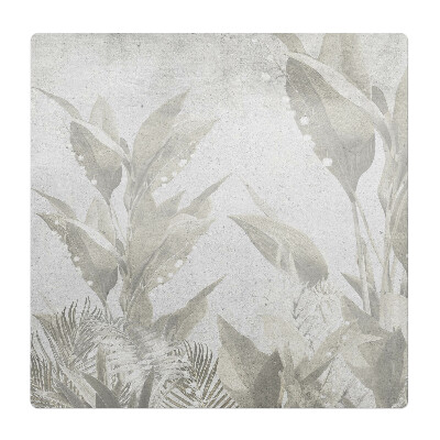 Podložka pod kolieskovú stoličku Jemné retro listy