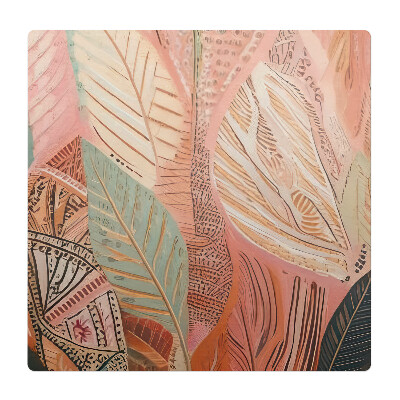 Podložka pod stoličku na kolieskach Listy v abstrakcii