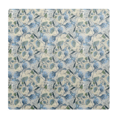 Podložka pod stoličku na kolieskach Akvarelové listy