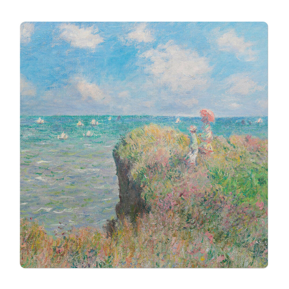 Podložka pod stoličku na kolieskach Prímorská krajina s útesom