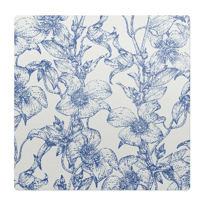 Podložka pod stoličku Kvetinový vzor viniča