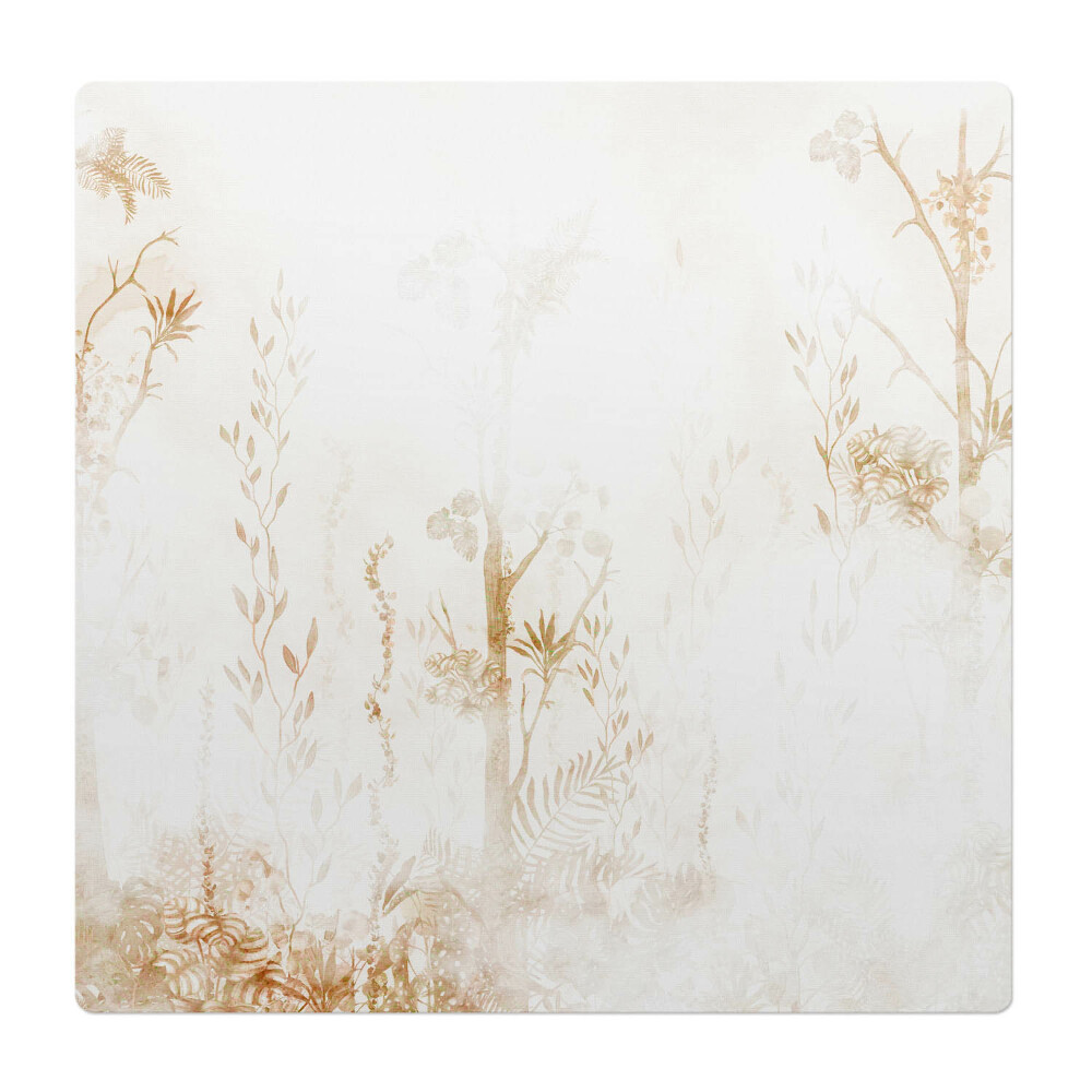 Podložka pod stoličku na kolieskach Jemná flóra