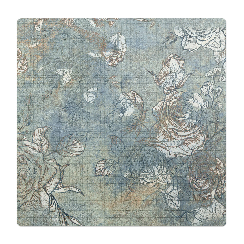 Podložka pod stoličku Vintage kvetinový vzor