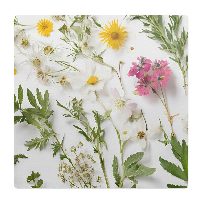 Podložka pod stoličku na kolieskach Kvety a listy