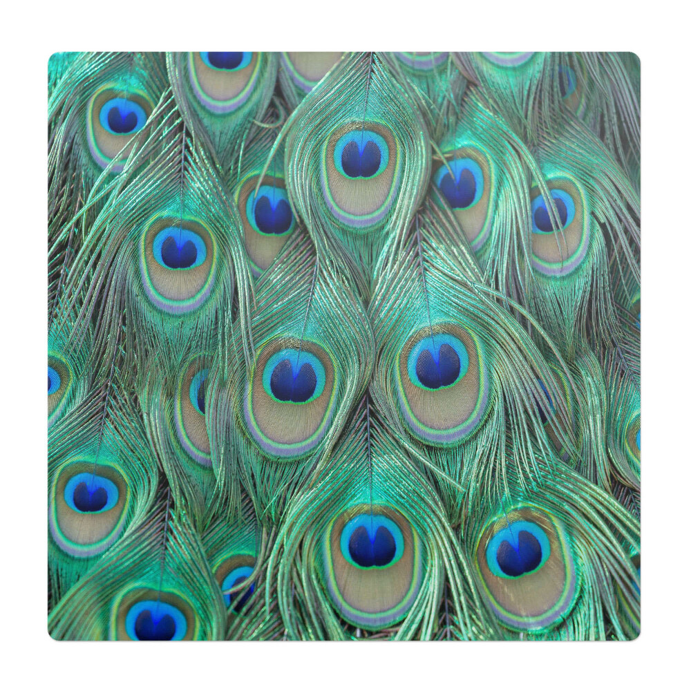 Podložka pod stoličku Vzor pávieho peria