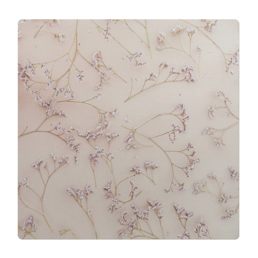 Podložka pod kolieskovú stoličku Jemné kvety na pozadí