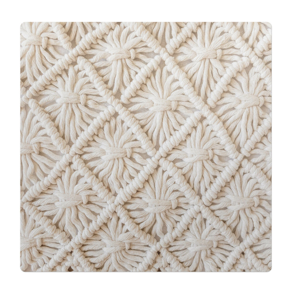 Podložka pod stoličku Štruktúra kvetu makramé