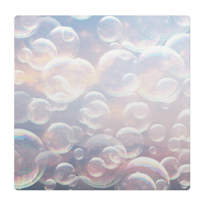 Podložka pod kolieskovú stoličku Mydlové bubliny v oblakoch