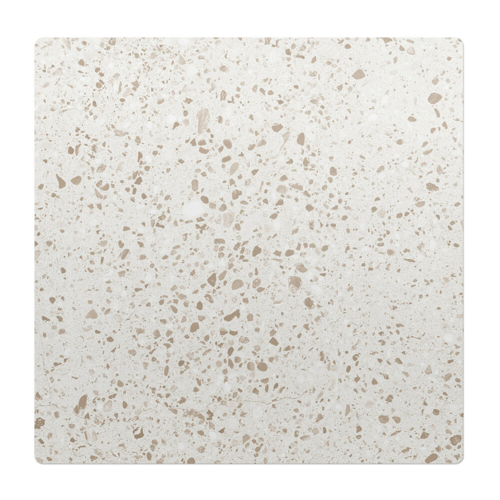 Podložka pod kolieskovú stoličku Svetlé terazzové bodky