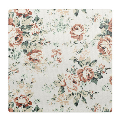 Podložka pod stoličku na kolieskach Retro kvetinový vzor