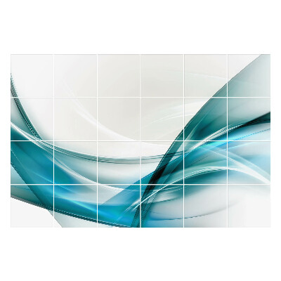 Samolepky na obklady Vlny abstraktných línií