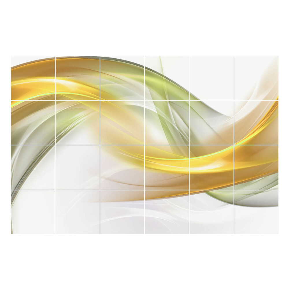 Nálepky na dlaždice Dynamické vlny a čiary