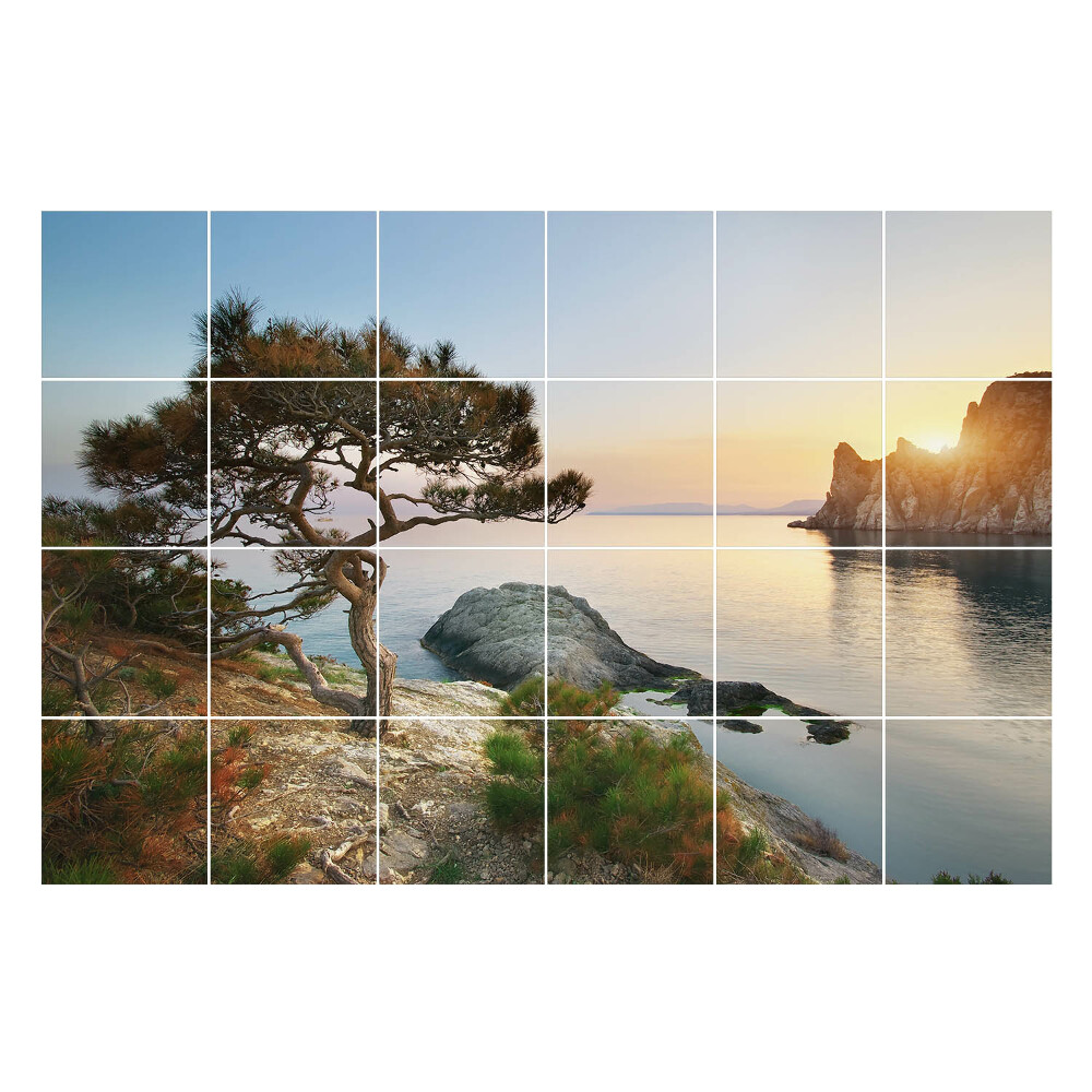 Samolepky na kachličky Pokojná prímorská krajina