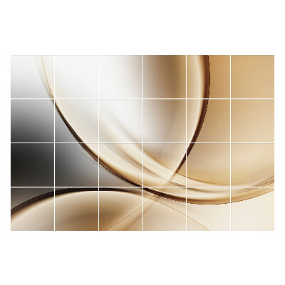 Samolepky na obklady Abstraktné vlny a krivky