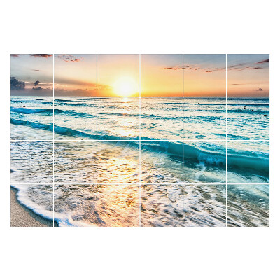 Samolepky na obklady Západ slnka nad morom