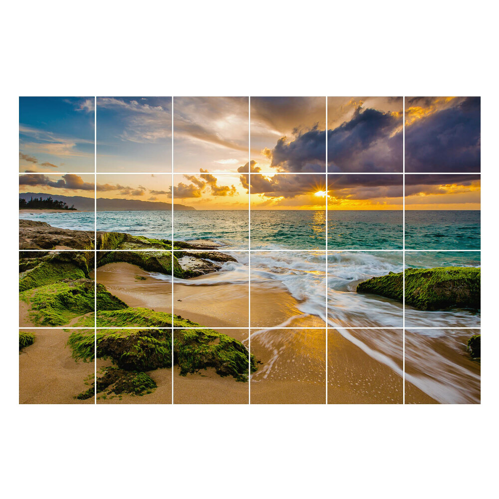 Samolepky na obklady Západ slnka nad morom