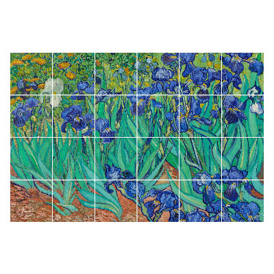 Samolepky na obklady Kvety v záhrade