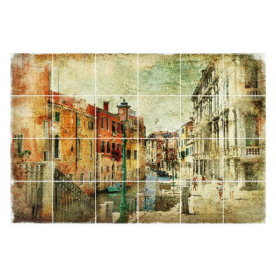 Samolepky na obklady Benátky v maliarskom štýle