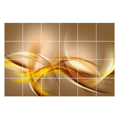 Nálepky na dlaždice Abstraktné vlny v pohybe