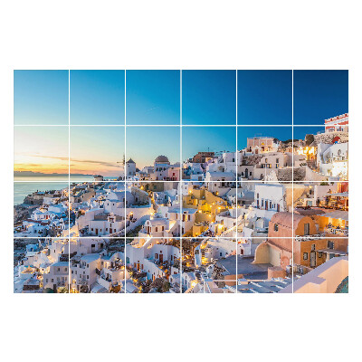 Samolepky na kachličky Malebná architektúra ostrova