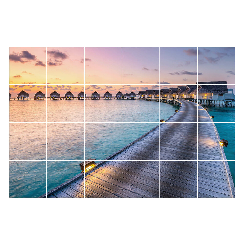 Samolepky na obklady Mólo nad pokojnou vodou