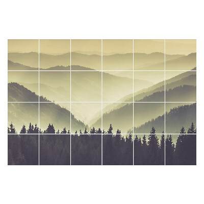 Samolepky na kachličky Mystické horské krajiny