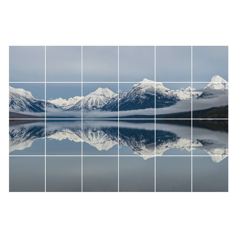 Samolepky na obklady Horská krajina s odrazom