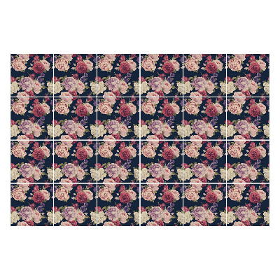 Samolepky na obklady Kvetinový motív v aranžmáne