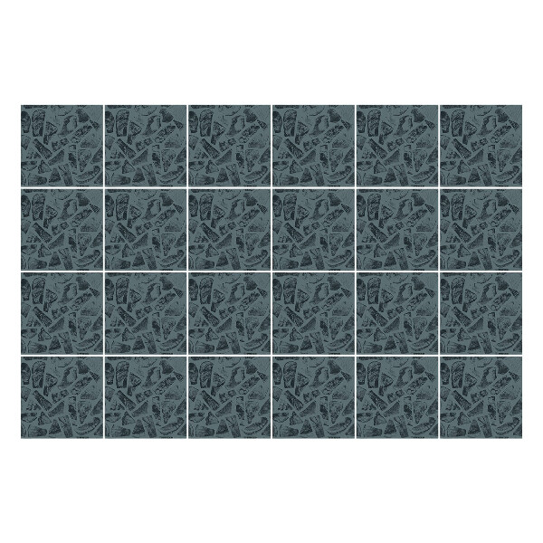 Nálepky na dlaždice Drvené skaly v doskách