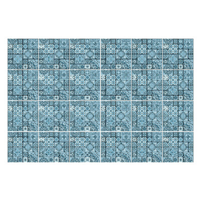 Nálepky na dlaždice Geometrické motívy v mriežke