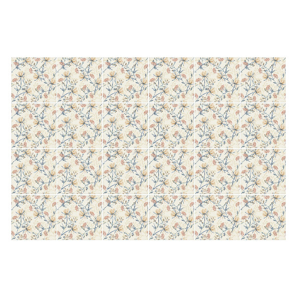 Samolepky na kachličky Kvetinový motív na pozadí