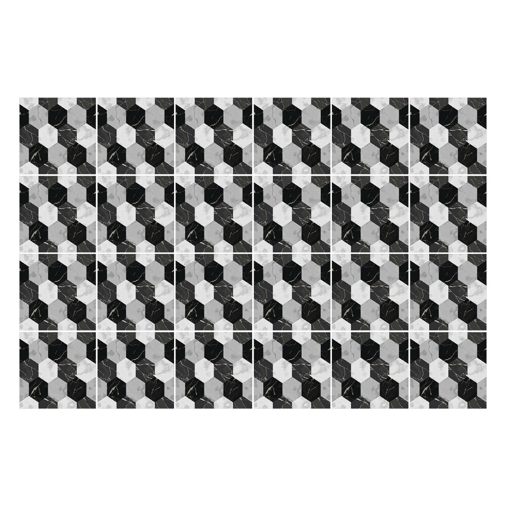 Samolepky na obklady Geometrické šesťuholníky