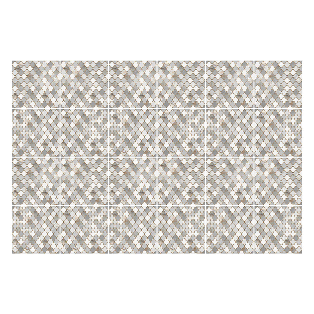 Nálepky na dlaždice Geometrické kosoštvorce v mriežke