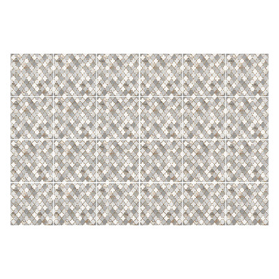 Nálepky na dlaždice Geometrické kosoštvorce v mriežke