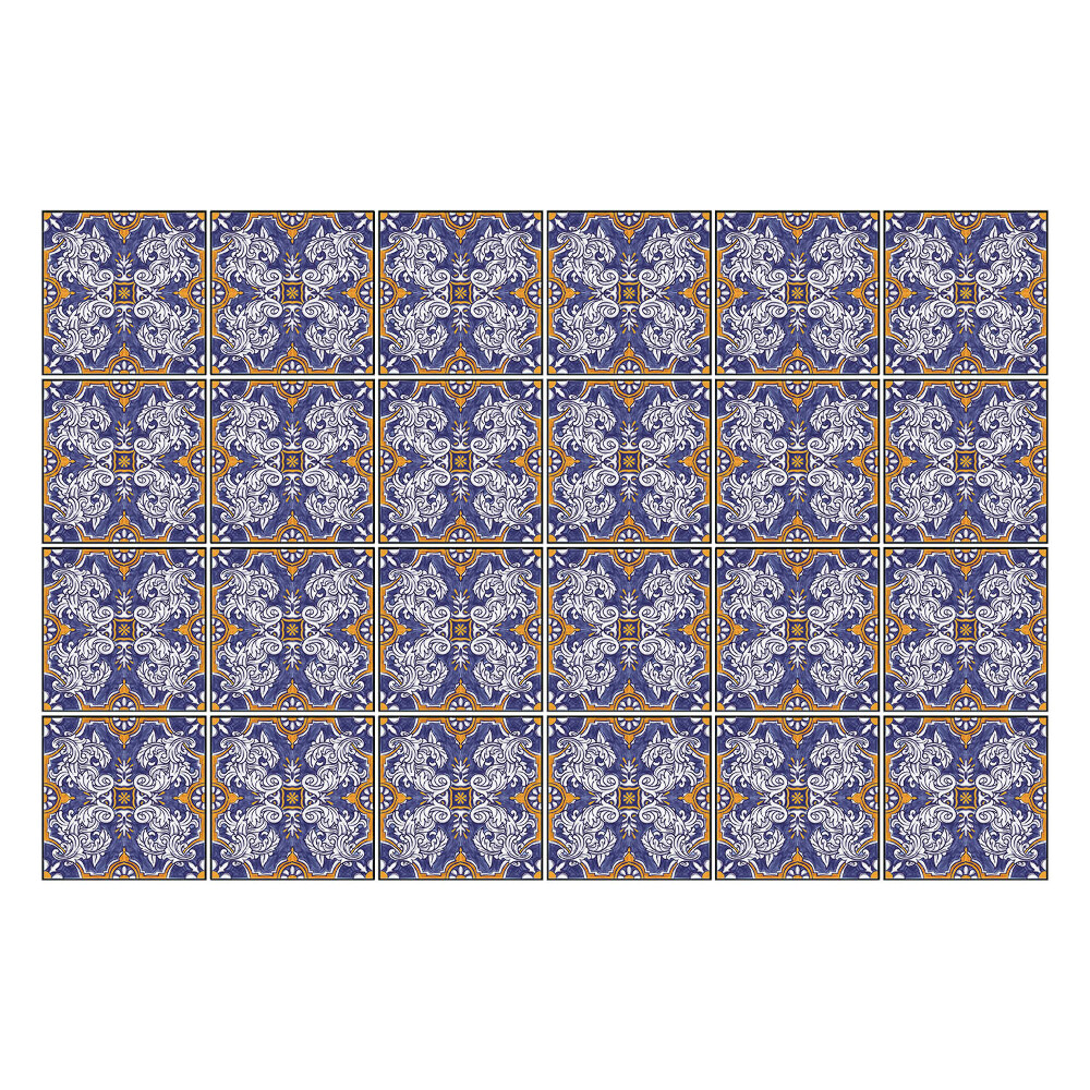 Nálepky na dlaždice Elegantný kvetinový motív